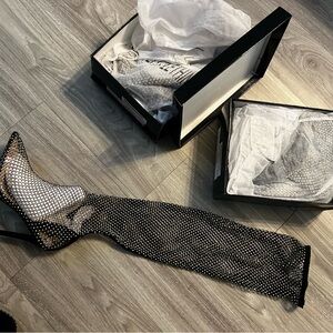 PrettyLittleThing Black Over the Knee Boots